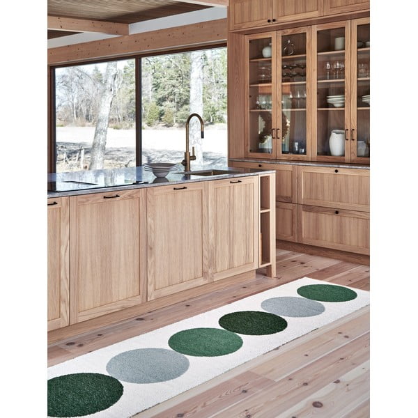 Zelena/kremno bela notranja in zunanja preproga 70x140 cm Otto Herb – Pappelina-image-1