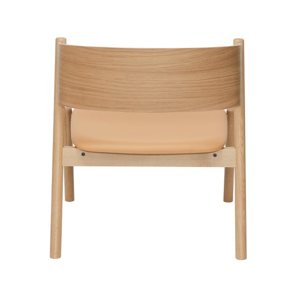 Svetlo rjav fotelj Oblique – Hübsch-image-3