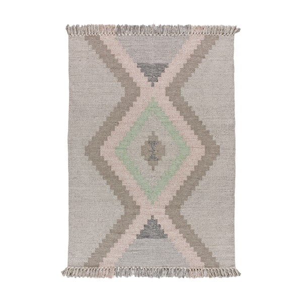 Bež ročno tkana pralna preproga iz recikliranega bombaža 120x170 cm Chandia – Universal