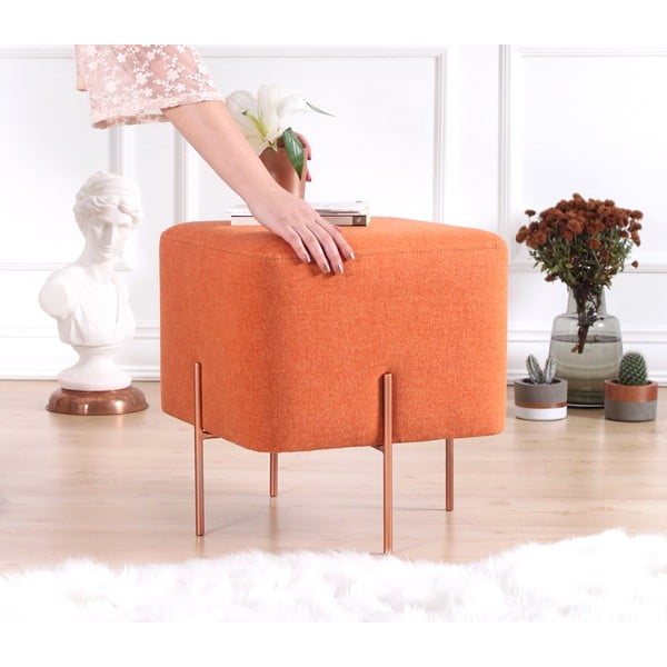 Oranžen tabure Copper – Artie-image-4