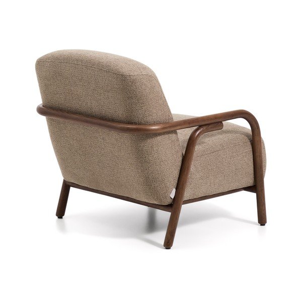 Sivorjav fotelj iz šenilje Sylo – Kave Home-image-4