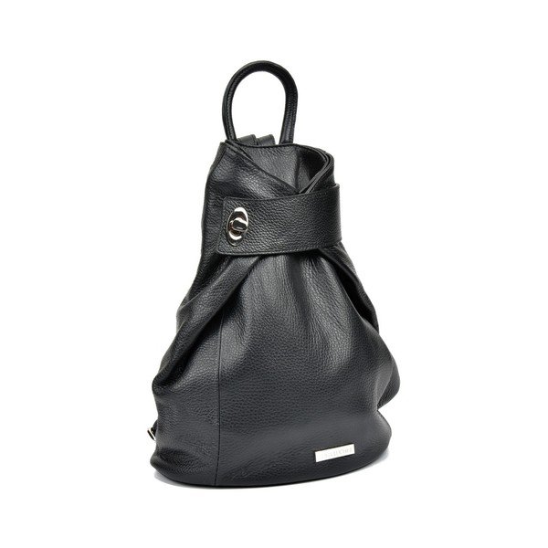 Črn usnjen nahrbtnik Anna Luchini Makna-image-2