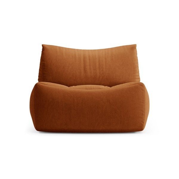 Oranžen žameten fotelj Tove – Micadoni -image-2