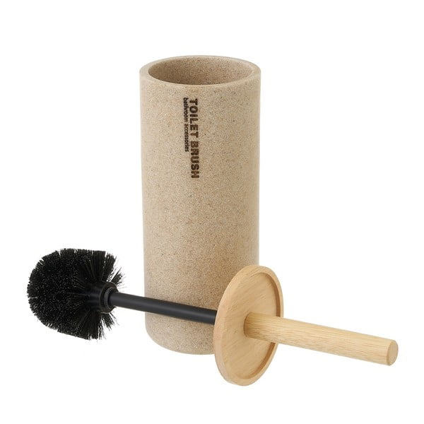 Bež WC ščetka iz poliresina – Casa Selección-image-1