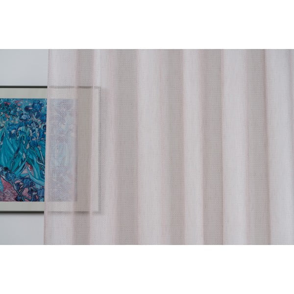 Rožnata prosojna zavesa 140x260 cm Modena – Mendola Fabrics-image-3