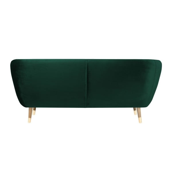 Temno zelena žametna zofa Mazzini Sofas Benito, 188 cm-image-4