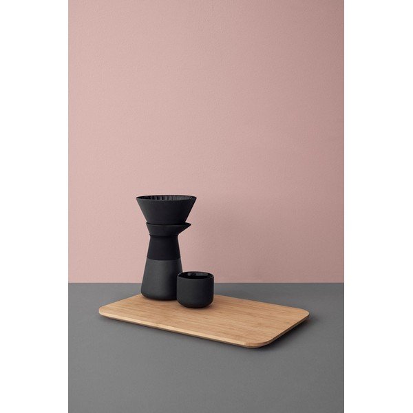 Črn komplet za pripravo filter kave iz kamenine 600 ml Theo – Stelton-image-4