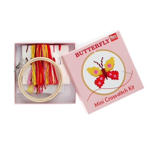 Komplet za ustvarjanje Cross-stitch Kit Butterfly – Rex London-image-2