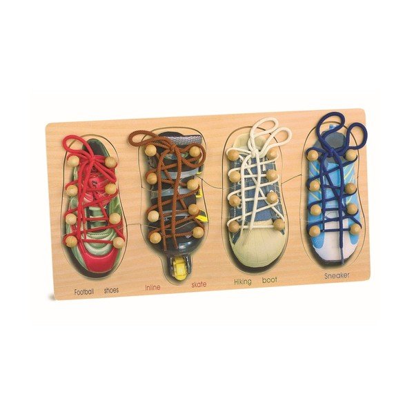 Komplet z vezalkami za učenje Legler Tryshoes