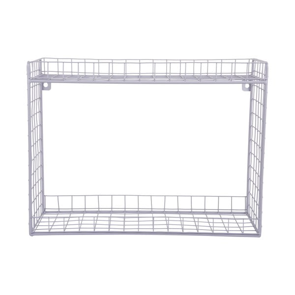 Vijolična večnivojska jeklena polica 40 cm Reja – PT LIVING