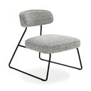 Črno-bel fotelj Elon – Marckeric