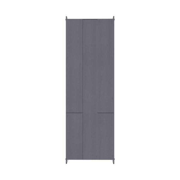 Siva vitrina iz masivnega bora 74x223x37 cm Anita – Støraa-image-4