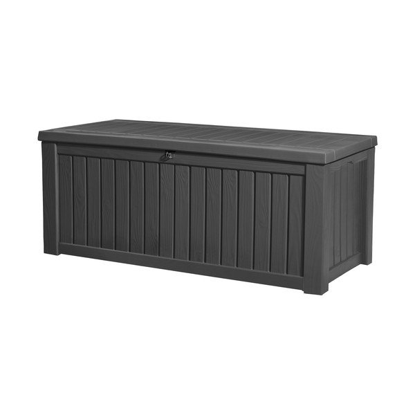 Antracitno siva plastična vrtna škatla za shranjevanje Rockwood – Keter