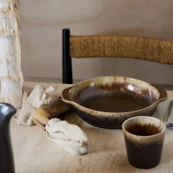 Rjav jušni krožnik iz kamenine Poterie – Casafina-image-1