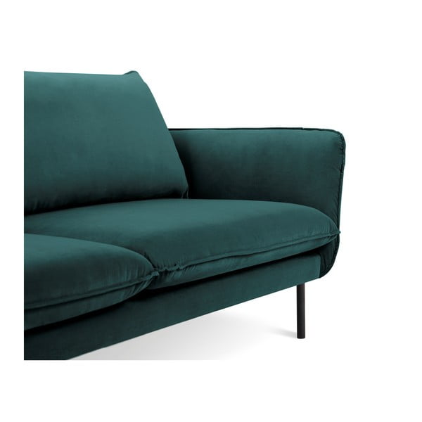 Petrolej zelen žametni kavč Cosmopolitan Design Vienna, 160 cm-image-3