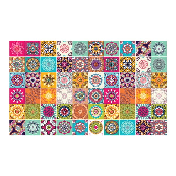 Komplet 60 dekorativnih stenskih nalepk Ambiance Flow, 15 x 15 cm-image-2