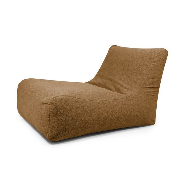 Rjava vreča za sedenje iz tkanine bouclé Lounge 100 – SLOWDOWN