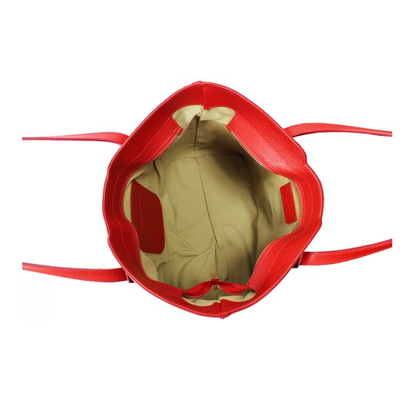 Rdeča usnjena torbica Lampoo Kappa-image-2