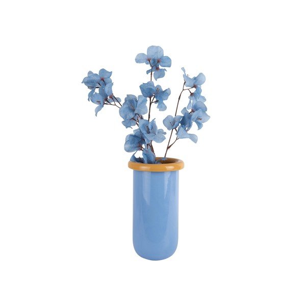 Modra steklena vaza (višina 25 cm) Plegado  – PT LIVING-image-3