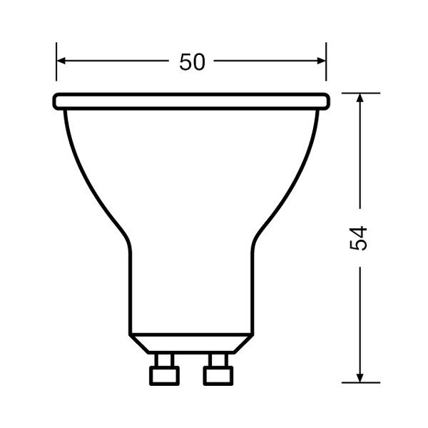 LED žarnica s toplo svetlobo z žarnico GU10, 5 W – Candellux Lighting-image-3