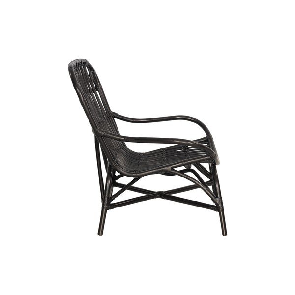 Črn vrtni fotelj iz ratana Bonami Essentials Sara-image-2