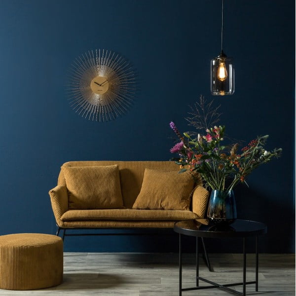 Stenska ura v zlati barvi Karlsson Peony Large, ø 60 cm-image-2