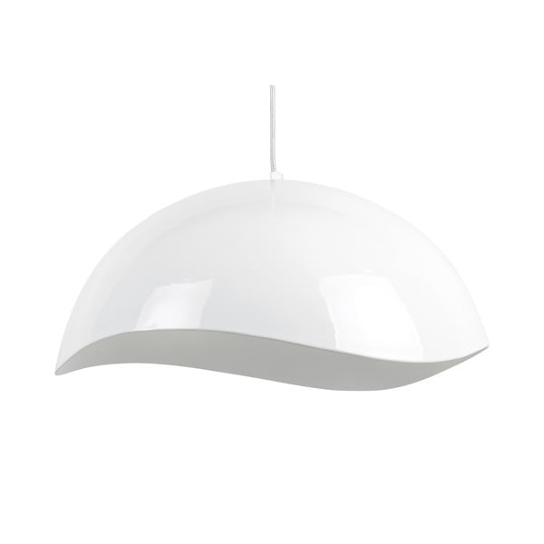 Bela viseča svetilka s kovinskim senčilom ø 50 cm Waved – Leitmotiv