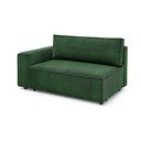 Zelen modul za sedežno garnituro iz rebrastega žameta (levi kot) Nihad modular – Bobochic Paris