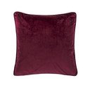 Temno vijolična okrasna blazina Tiseco Home Studio Velvety, 45 x 45 cm