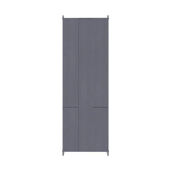 Siva vitrina iz masivnega bora 74x223x37 cm Anita – Støraa-image-4