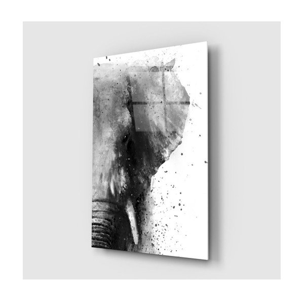 Steklena slika Insigne Elephant, 46 x 72 cm