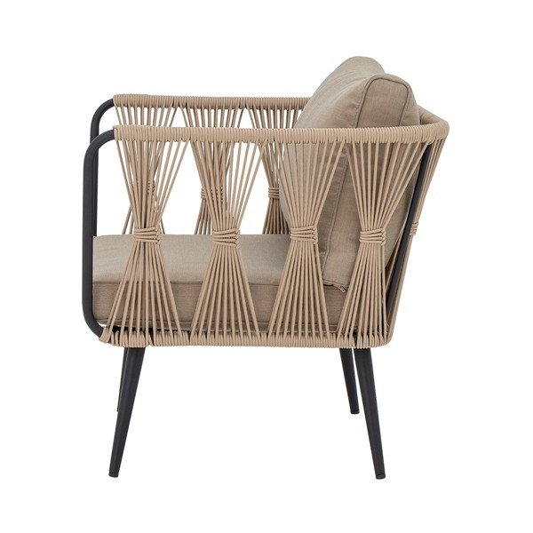 Bež oblazinjen vrtni fotelj Pavone – Bloomingville-image-2