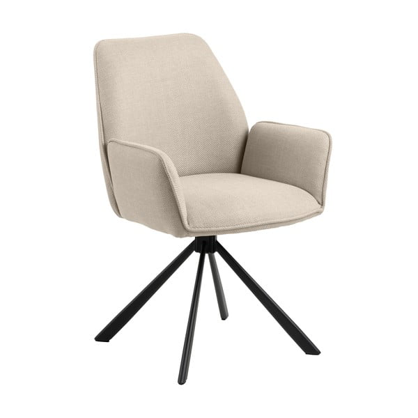 Bež oblazinjeni jedilni stoli v kompletu z nasloni za roke 2 ks Glenda – Actona