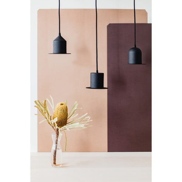 Komplet 3 črnih visečih svetilk EMKO Hat-image-4