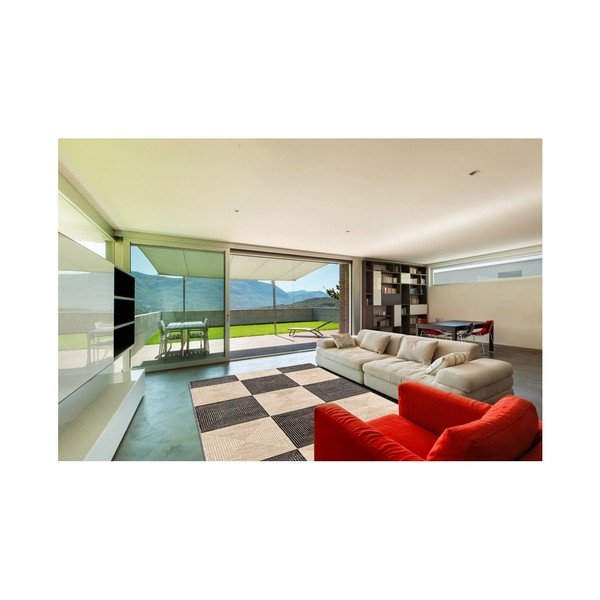 Preproga Webtappeti Reflex Brown Chess, 200 x 290 cm-image-1