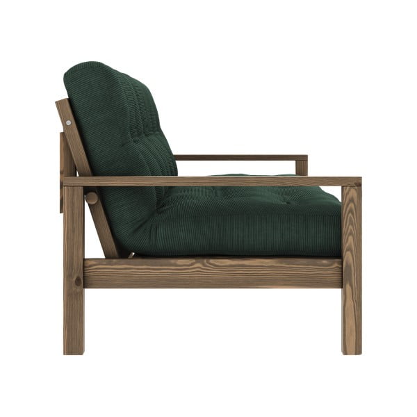 Temno zelena raztegljiva sedežna garnitura 205 cm Knob – Karup Design-image-4