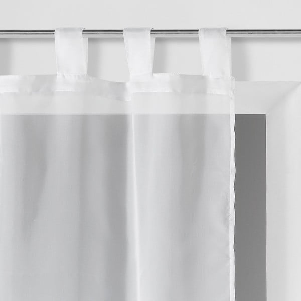 Bele prosojne zavese v kompletu 2 ks iz tančice 60x160 cm Voiline – douceur d'intérieur-image-1