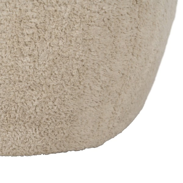 Bež tabure iz tkanine bouclé – Ixia-image-3