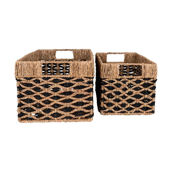Košare iz morske trave v kompletu 2 ks 25x40x21 cm Salar – House Nordic-image-3