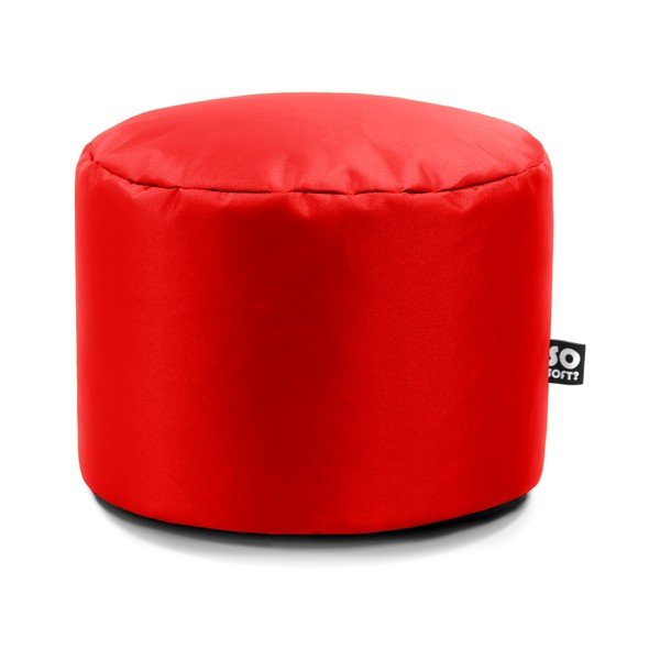 Rdeča otroška vreča za sedenje iz umetnega usnja Dot M – So Soft?