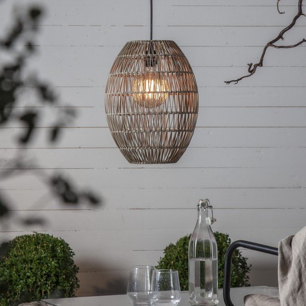 Bež senčilo ø 30 cm Linde – Star Trading-image-1