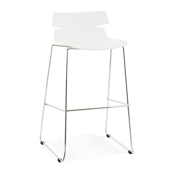 Beli barski stol Kokoon Reny, višina sedeža 77 cm