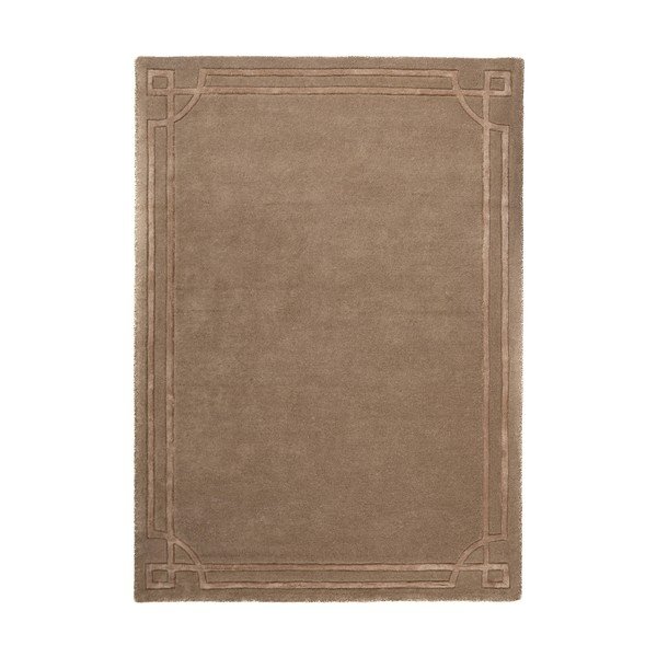 Rjava ročno tkana volnena preproga 120x170 cm Gatsby – Flair Rugs