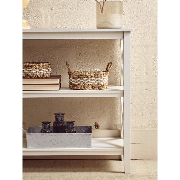 Bel regal iz masivnega bora 40x81x81 cm Heritage – Premier Housewares-image-1