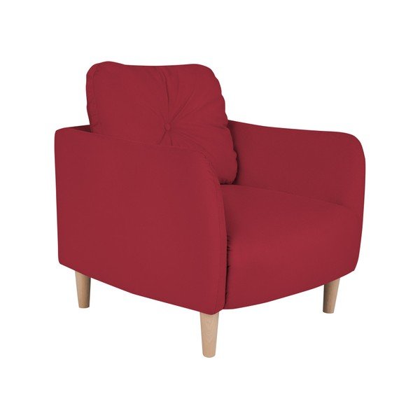 Rdeči fotelj Micadoni Home Belano