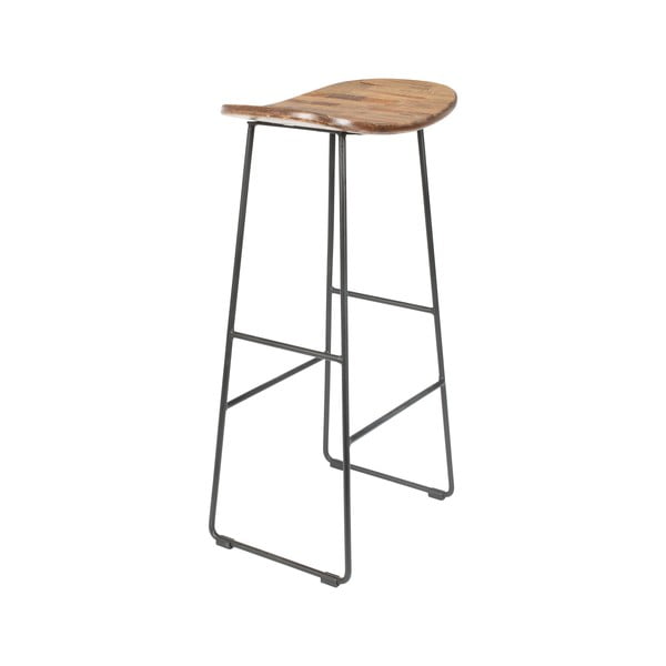 Barsko stol iz masivnega tika v naravni barvi (višina sedeža 76 cm) Tangle – White Label-image-2