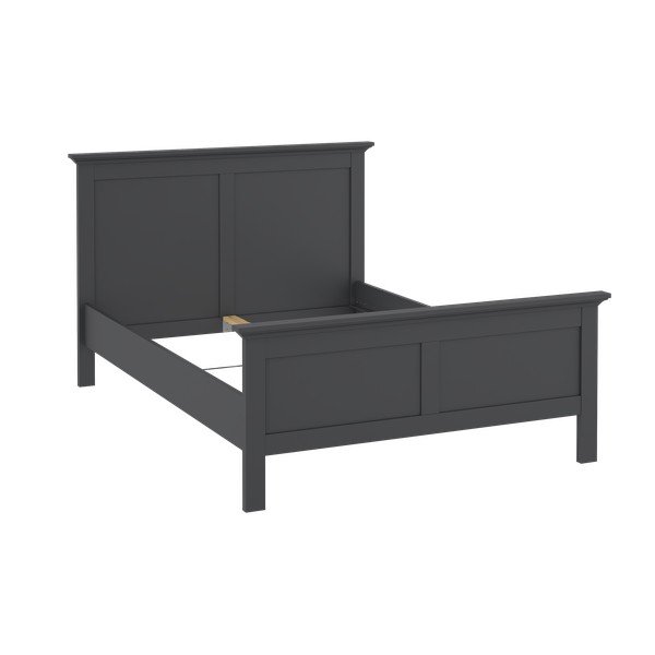 Siva zakonska postelja 140x200 cm Paris – Tvilum