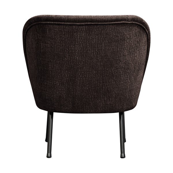 Temno rjav fotelj iz šenilje Vogue – WOOOD-image-3