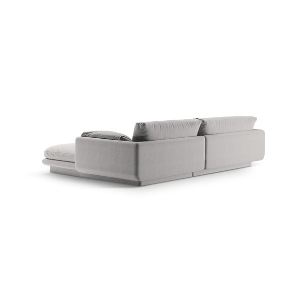 Svetlo siva kotna sedežna garnitura (levi kot) Torino – Micadoni Home-image-3