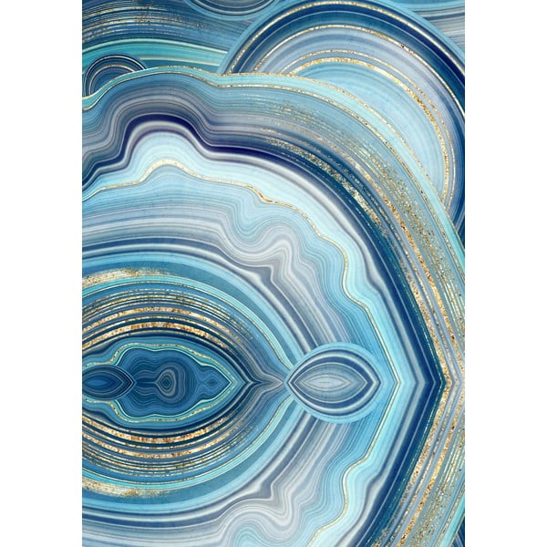 Modre kopalniške preproge v kompletu 2 ks 60x100 cm – Foutastic-image-2